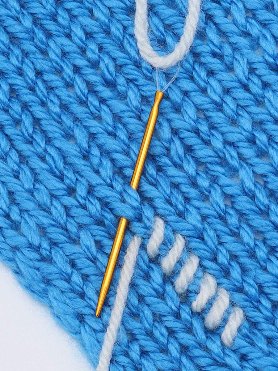 Иглы для вязанных изделий Pony цветные алюминиевые с нейлоновой петлей размер 2.25 - 3.25 3 шт 61001 - фото 11