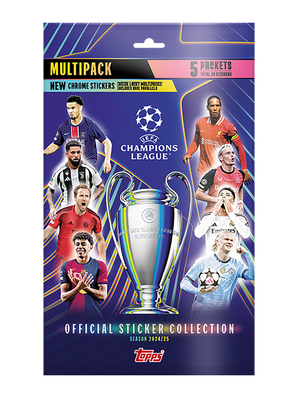 Наклейки topps UEFA Champions League 5 шт. в ассортименте - фото 1