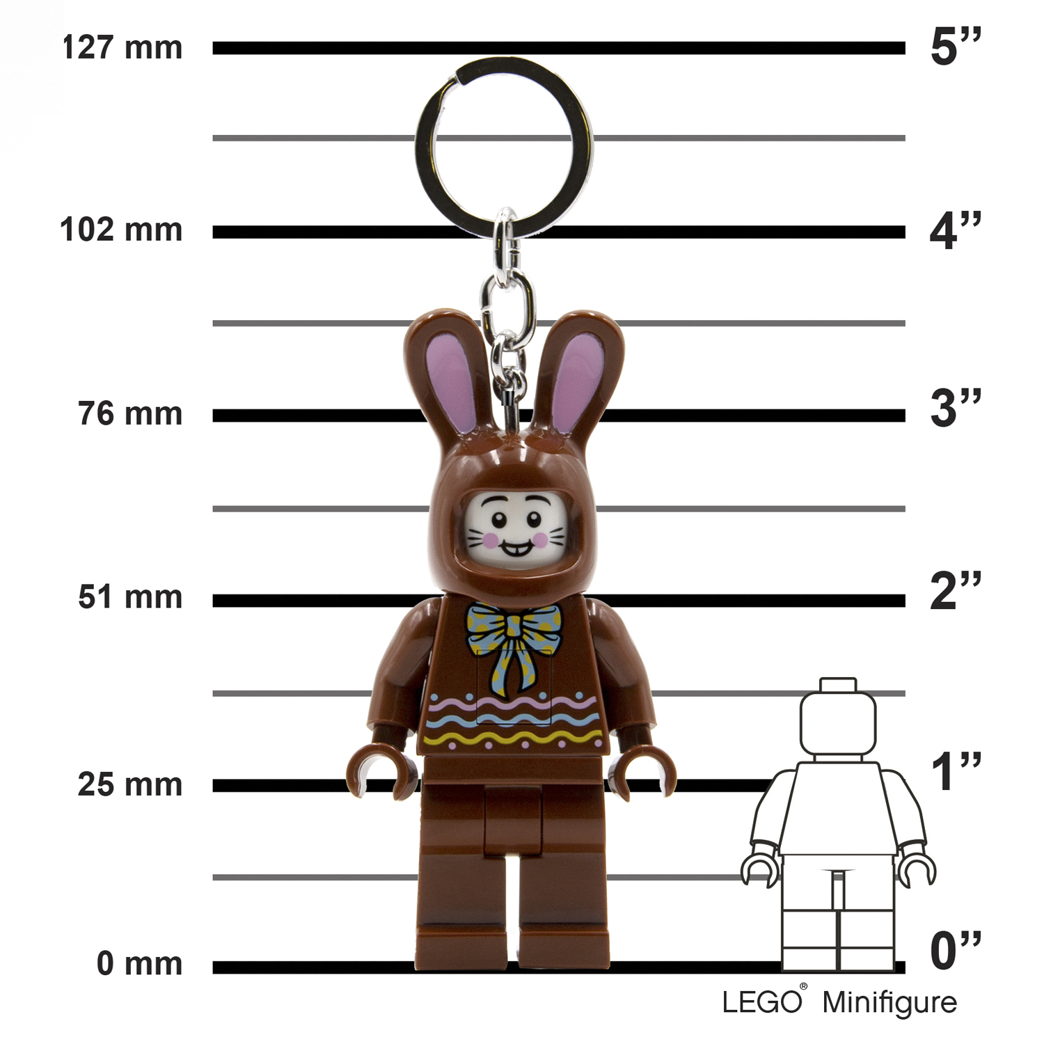 Брелок LEGO Iconic -Человек-Кролик 1 шт. - фото 7