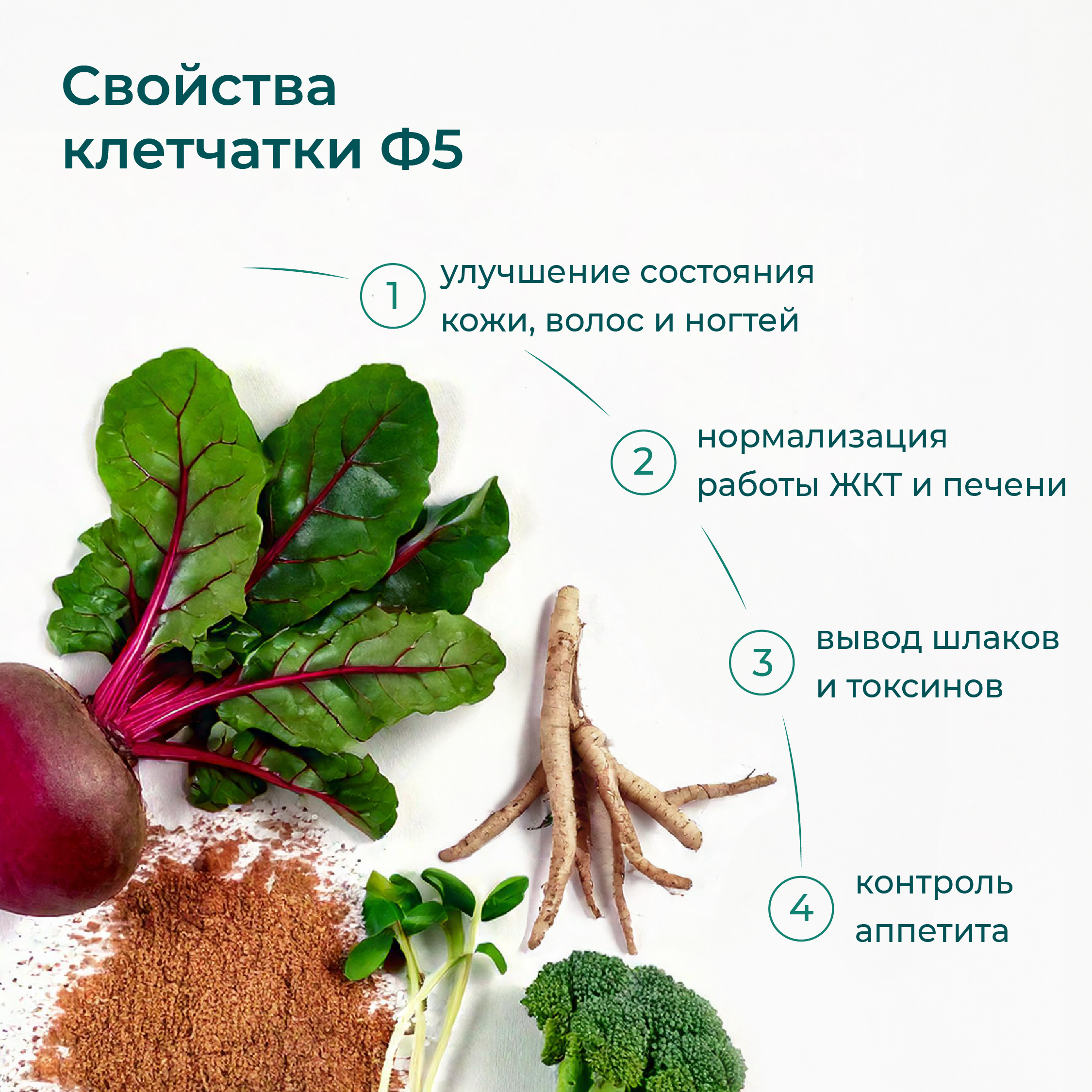 Клетчатка F5 с инулином LeafToGo для похудения и очищения - фото 2
