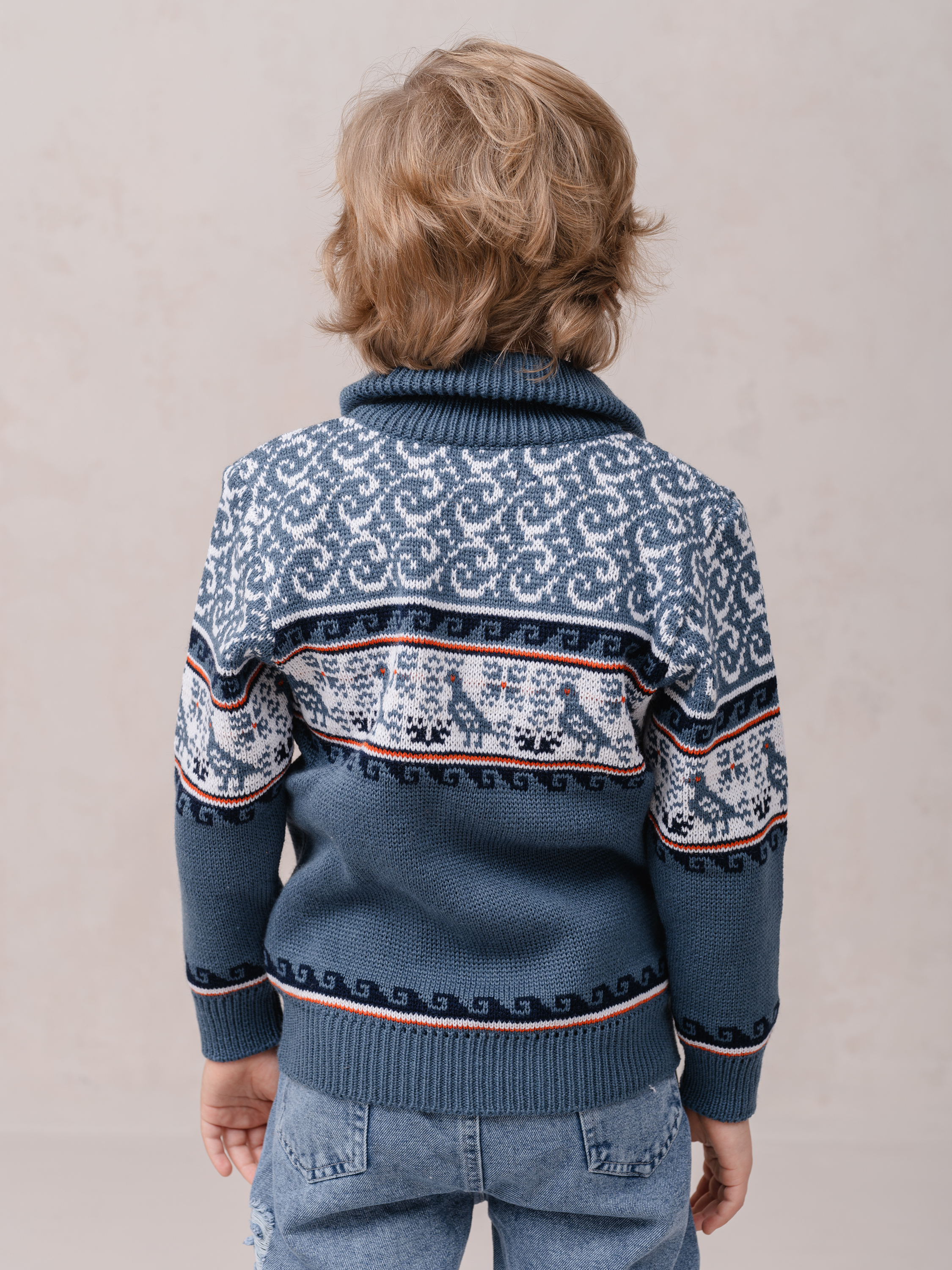 Кардиган КОвровский ТРИкотаж 0218/джинс - фото 4