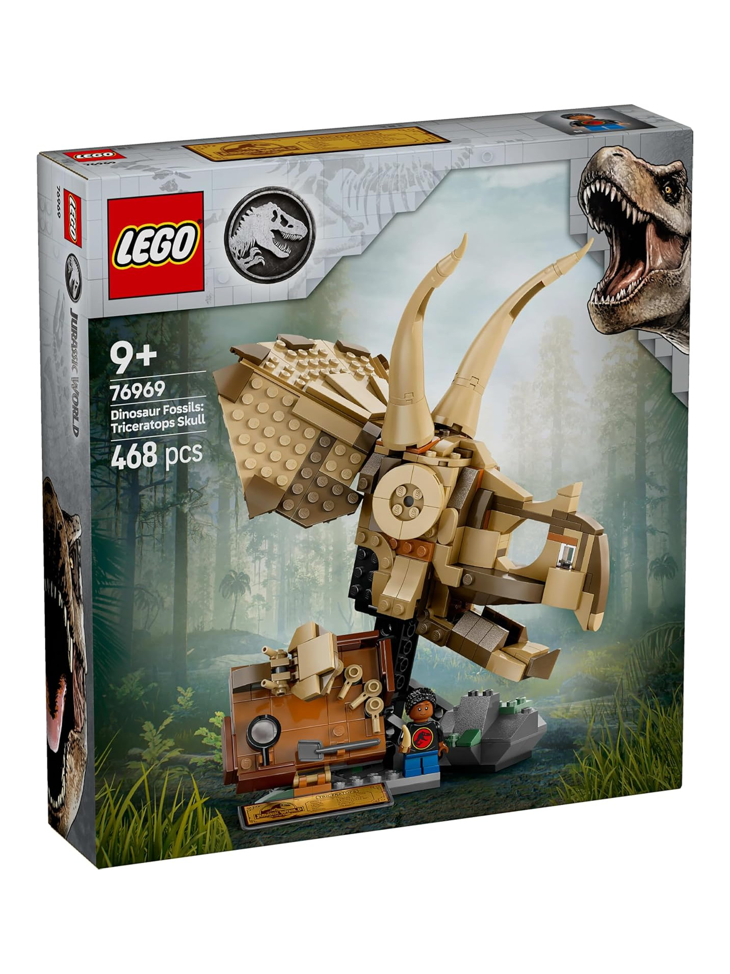 Конструктор LEGO Jurassic World Череп трицератопса 468 дет. - фото 1