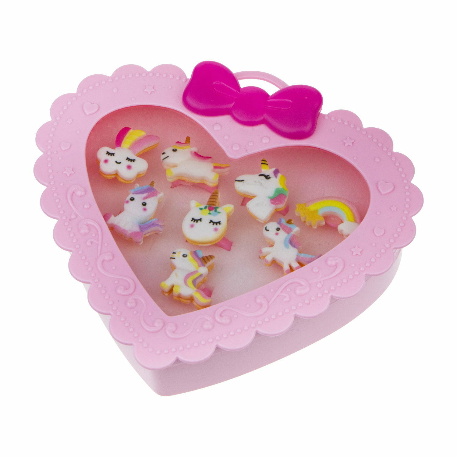 Набор 1TOY Sweet heart Bijou 8 колец единороги Т21035-1 - фото 1