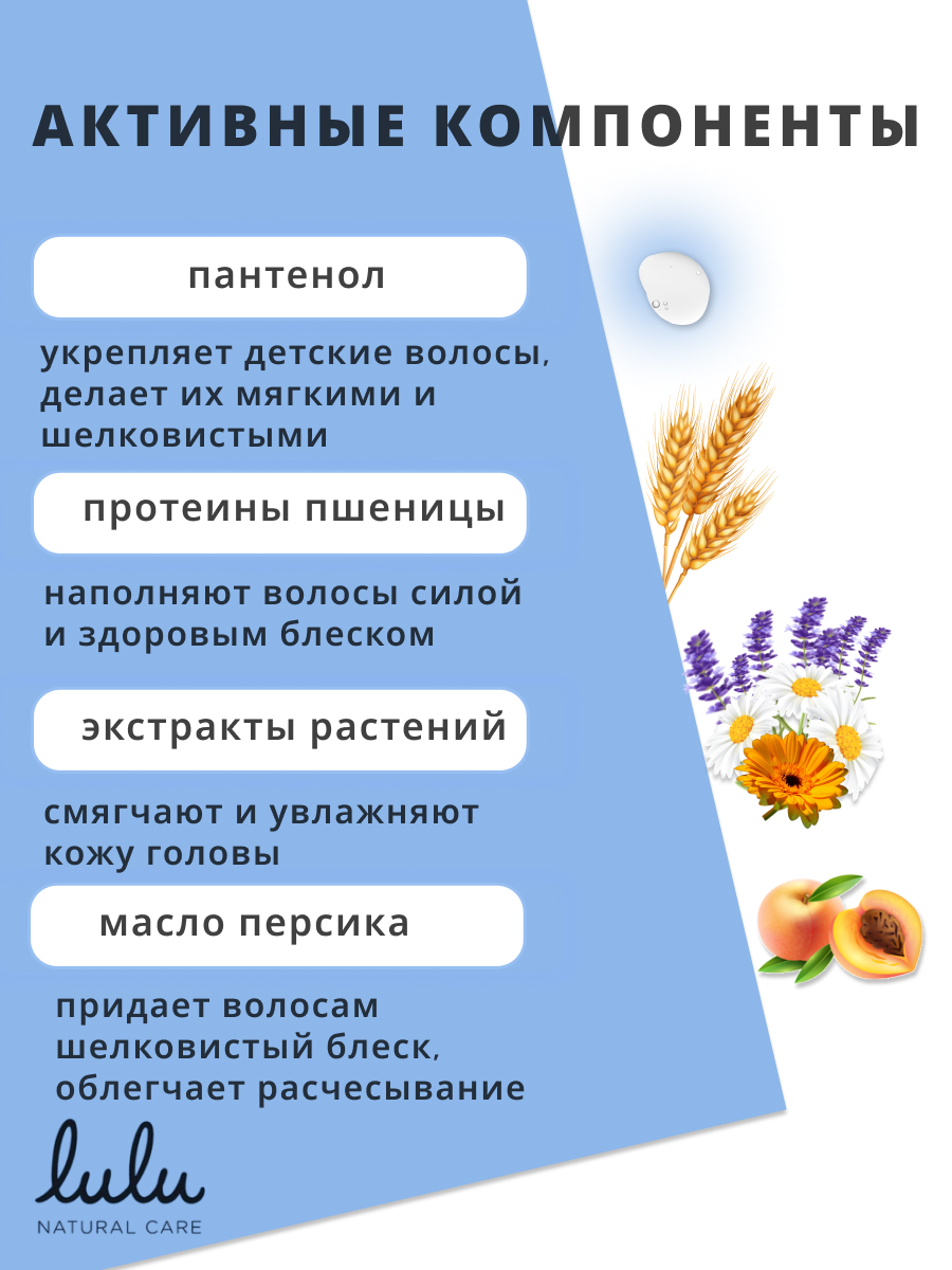 Набор LULU для купания новорожденных 2шт гель, шампунь - фото 6