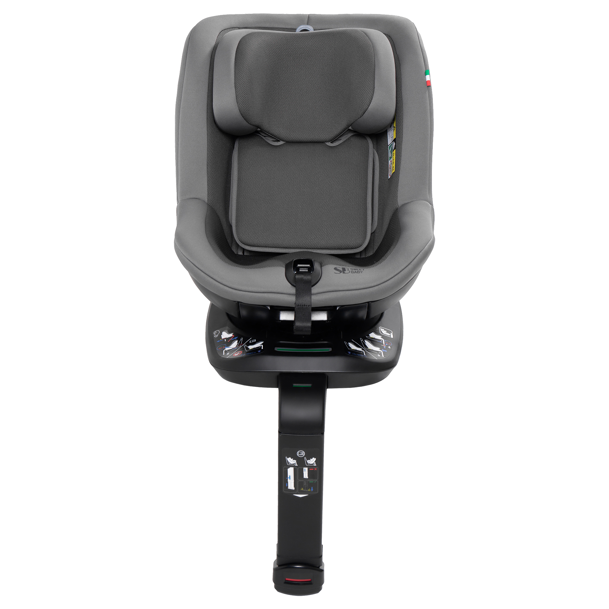 Автокресло Sweet Baby Odyssey B3 i-Size Dark Grey Isofix 0+/1 (0-18 кг) серый - фото 22