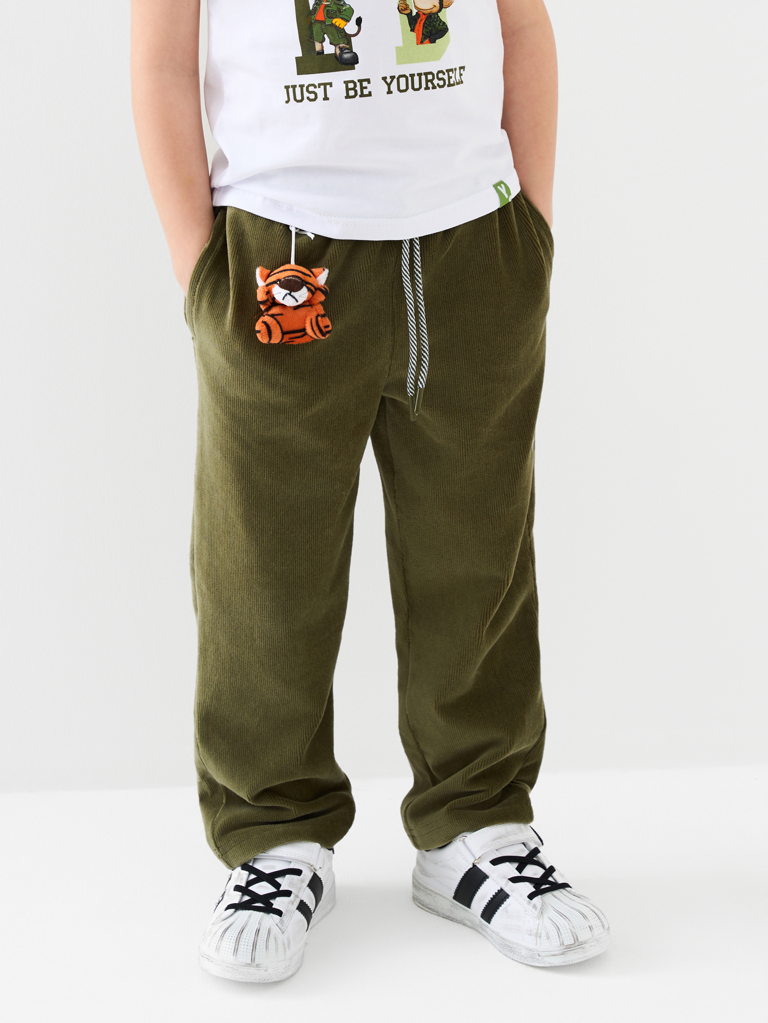 Изображение товара Брюки PlayToday 122 Хлопковый вельветовый трикотаж с эластичным поясом Изображение товара Брюки PlayToday 122 Хлопковый вельветовый трикотаж с эластичным поясом