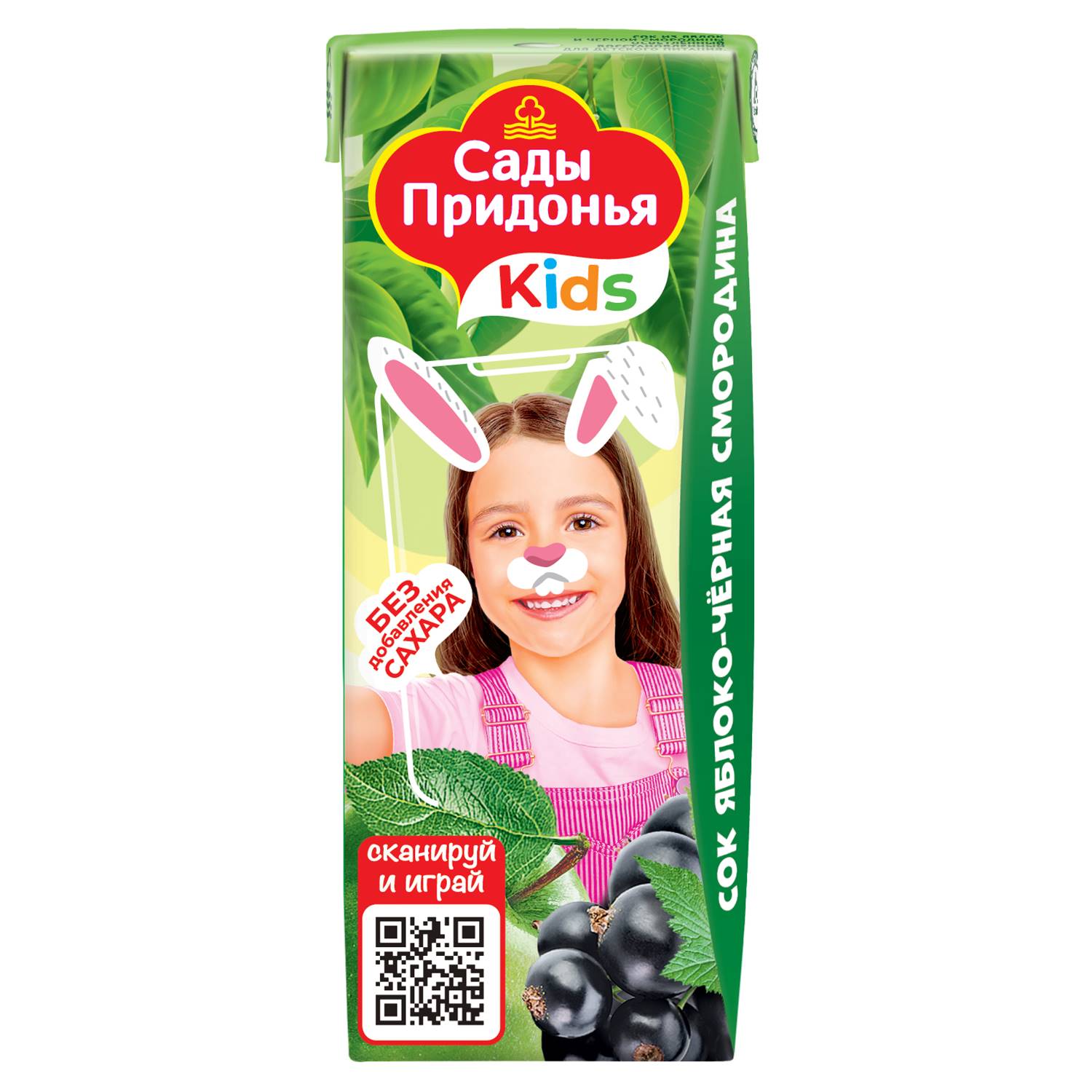 Сок Сады Придонья яблоко-черная смородина 0.2л с 5месяцев - фото 1