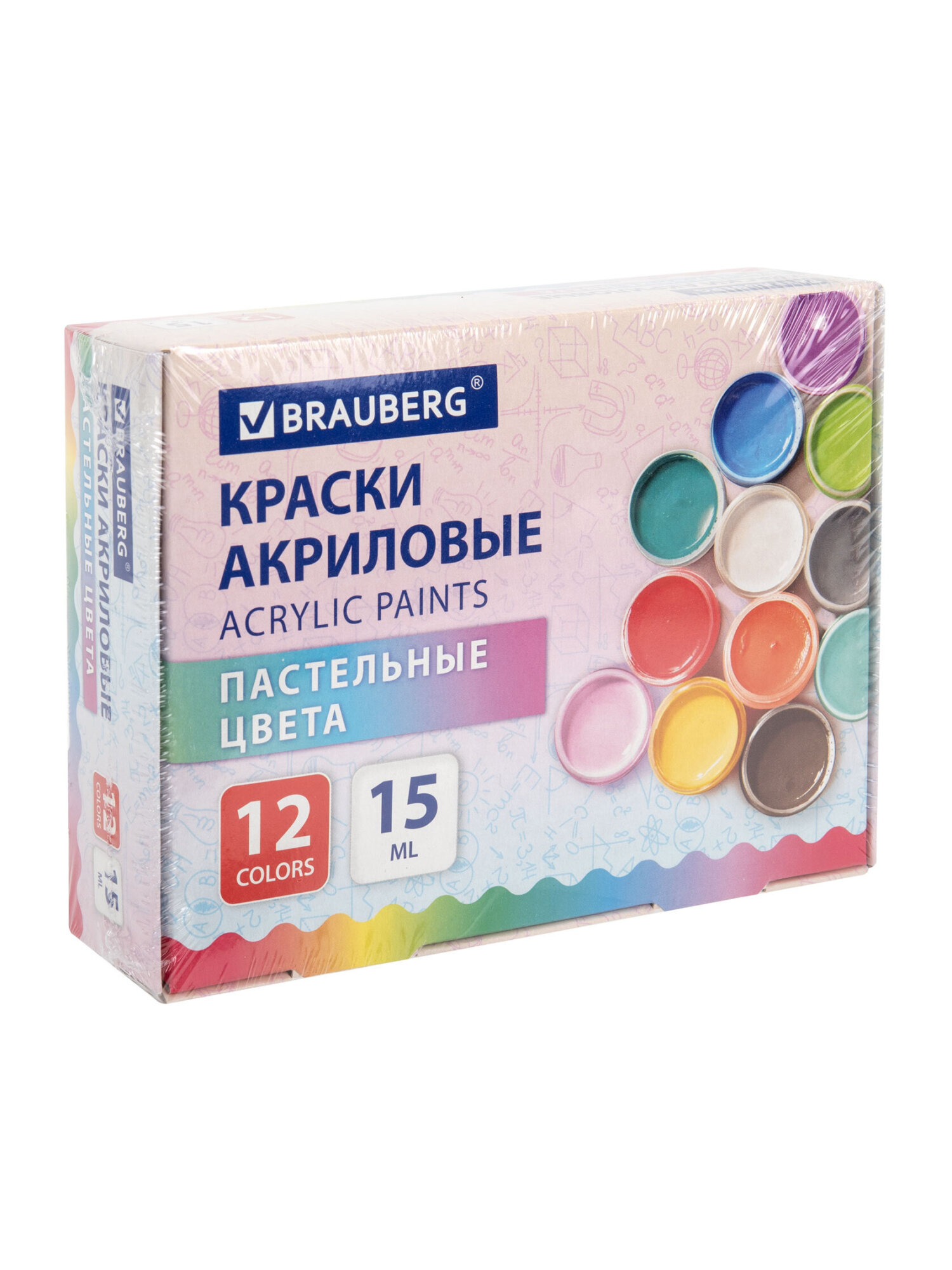 Краски акриловые Brauberg 12 цв. - фото 10