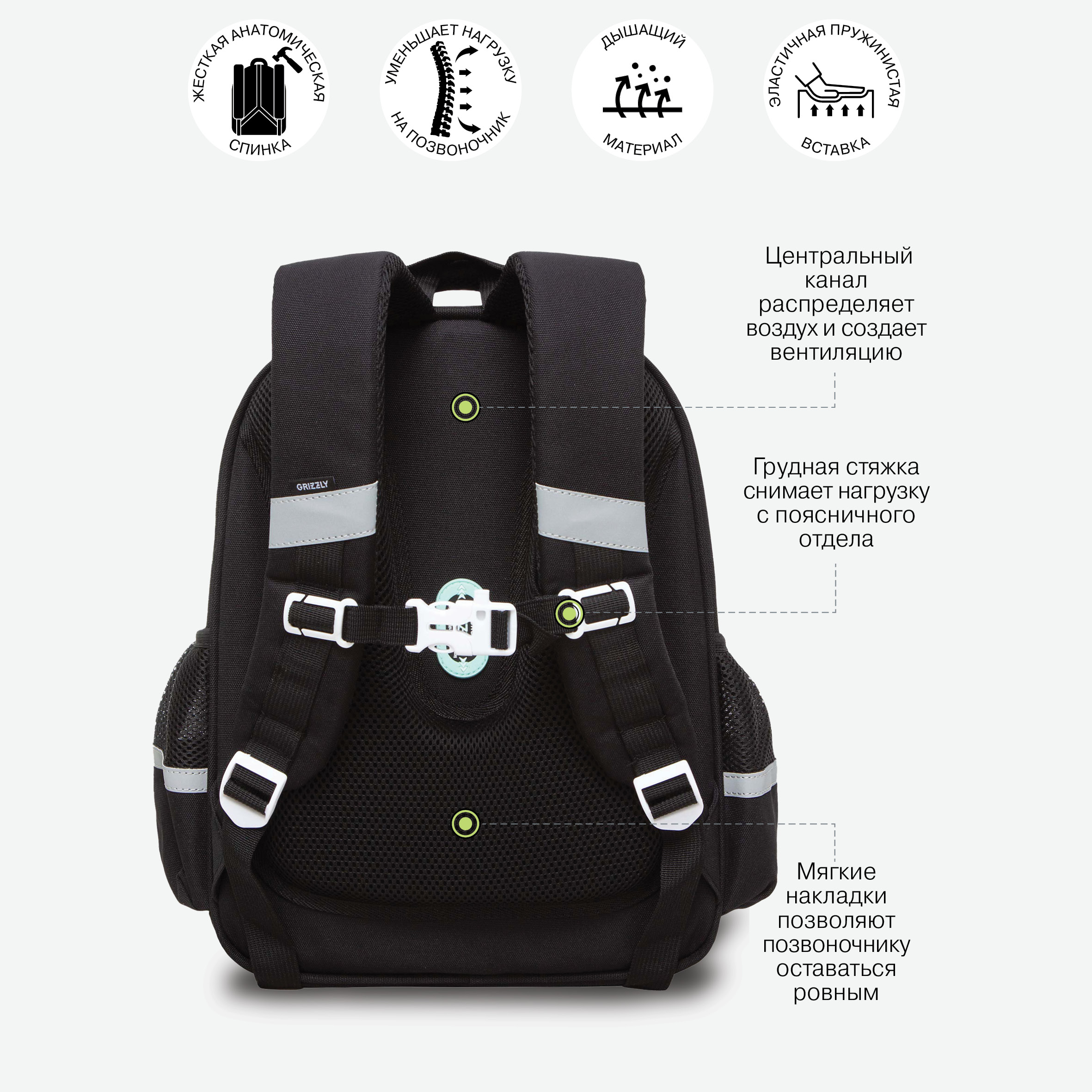 Ранец Grizzly Радуга - фото 7