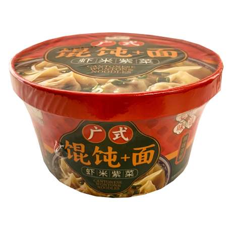 Лапша с вонтонами LeiQia со вкусом морепродуктов 95г