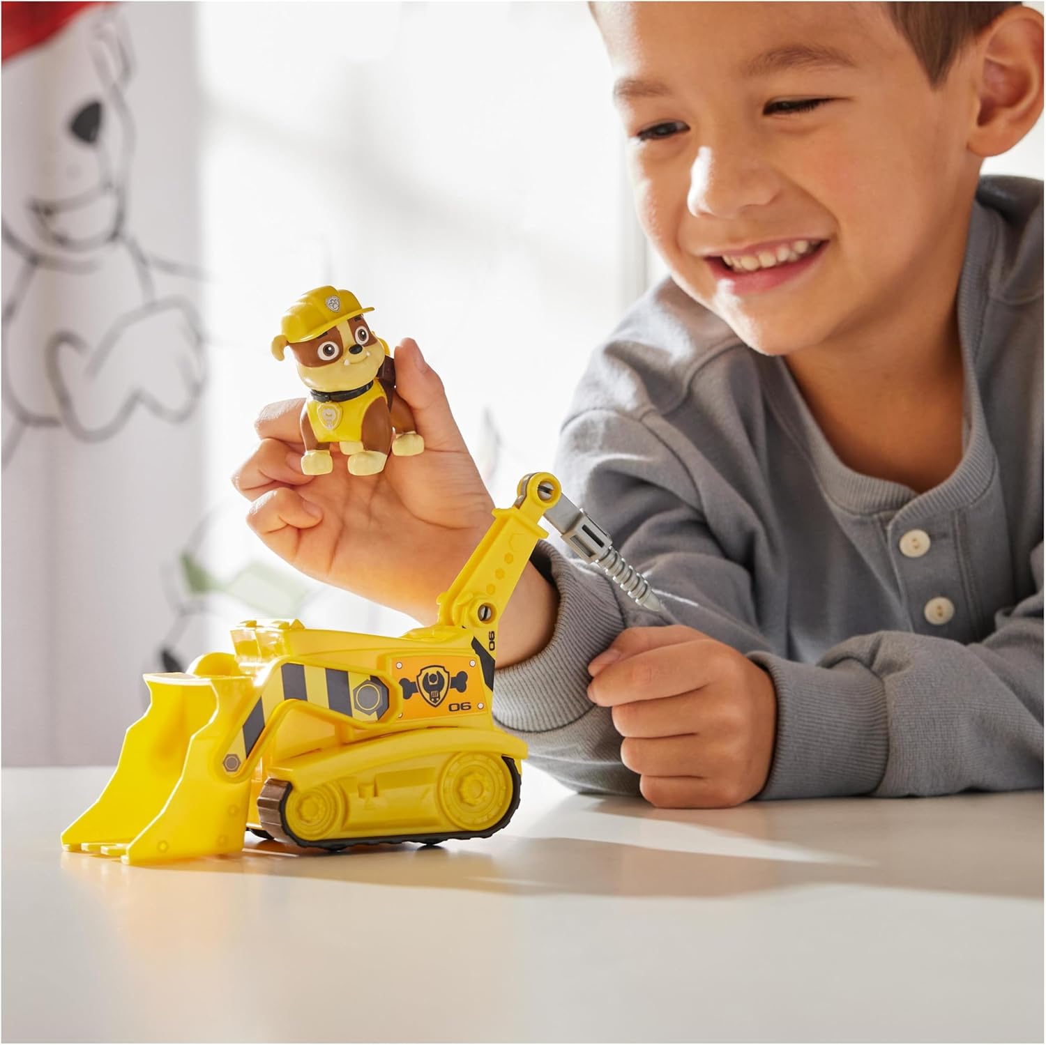 Игрушка Paw Patrol каталка Rubble s Bulldozer - фото 7