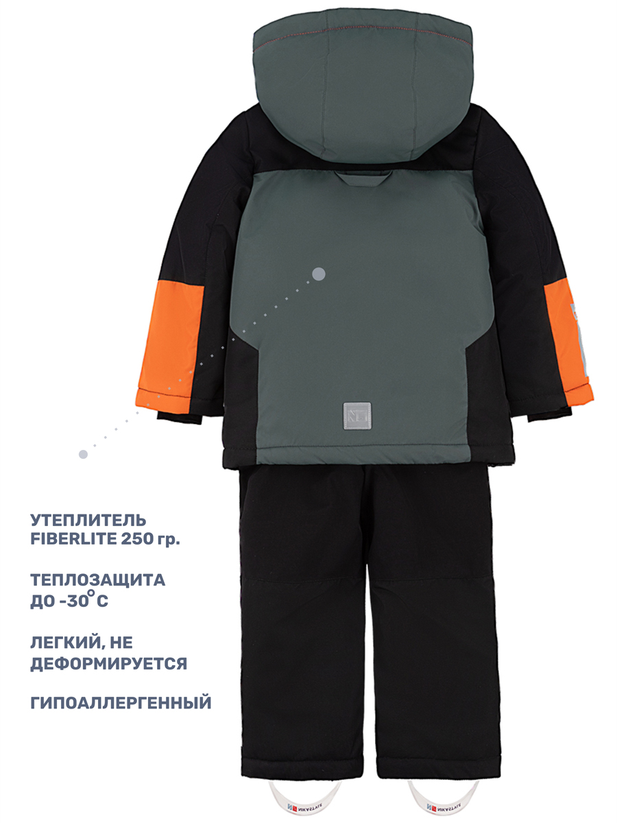 Костюм NIKASTYLE 7з7124 мох/черный - фото 5