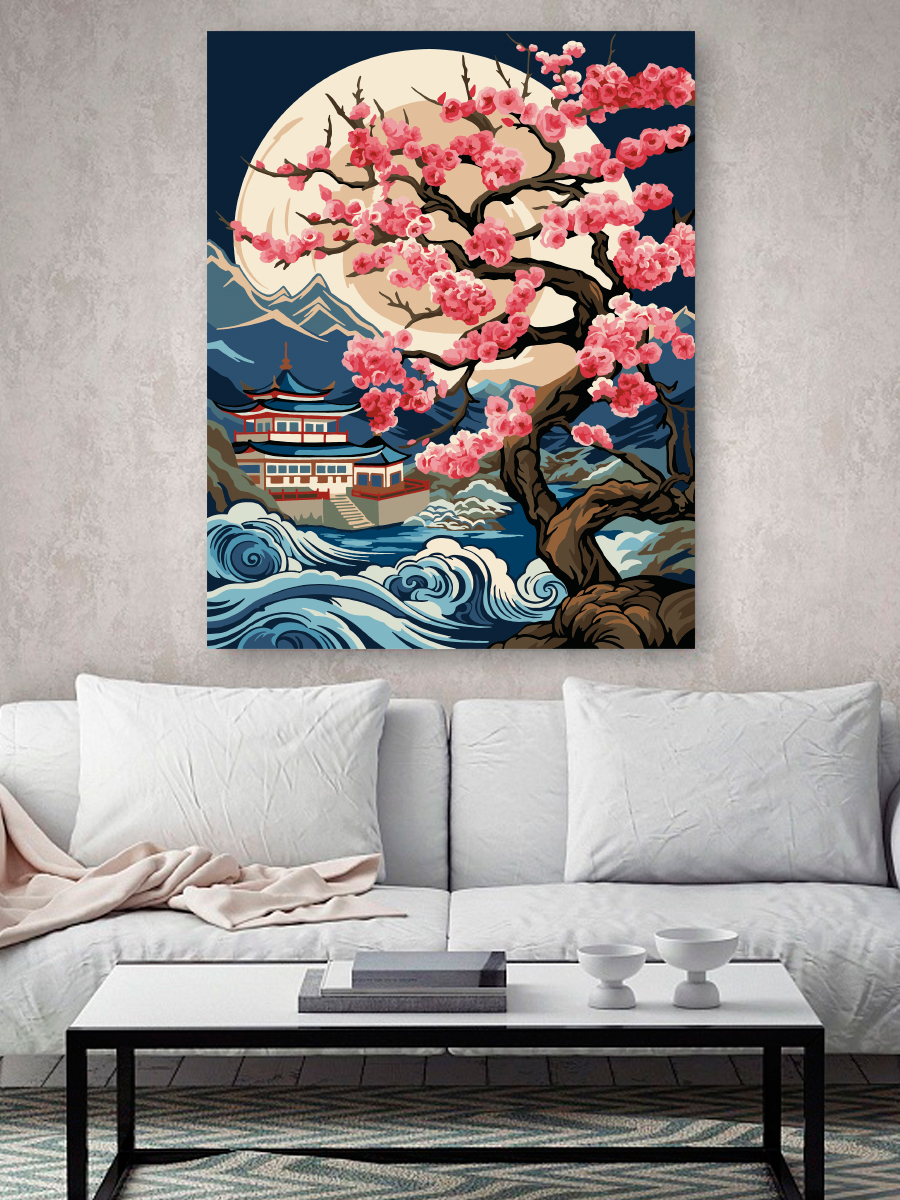 Картина по номерам Hobby Paint Волшебная сакура в ассортименте - фото 3
