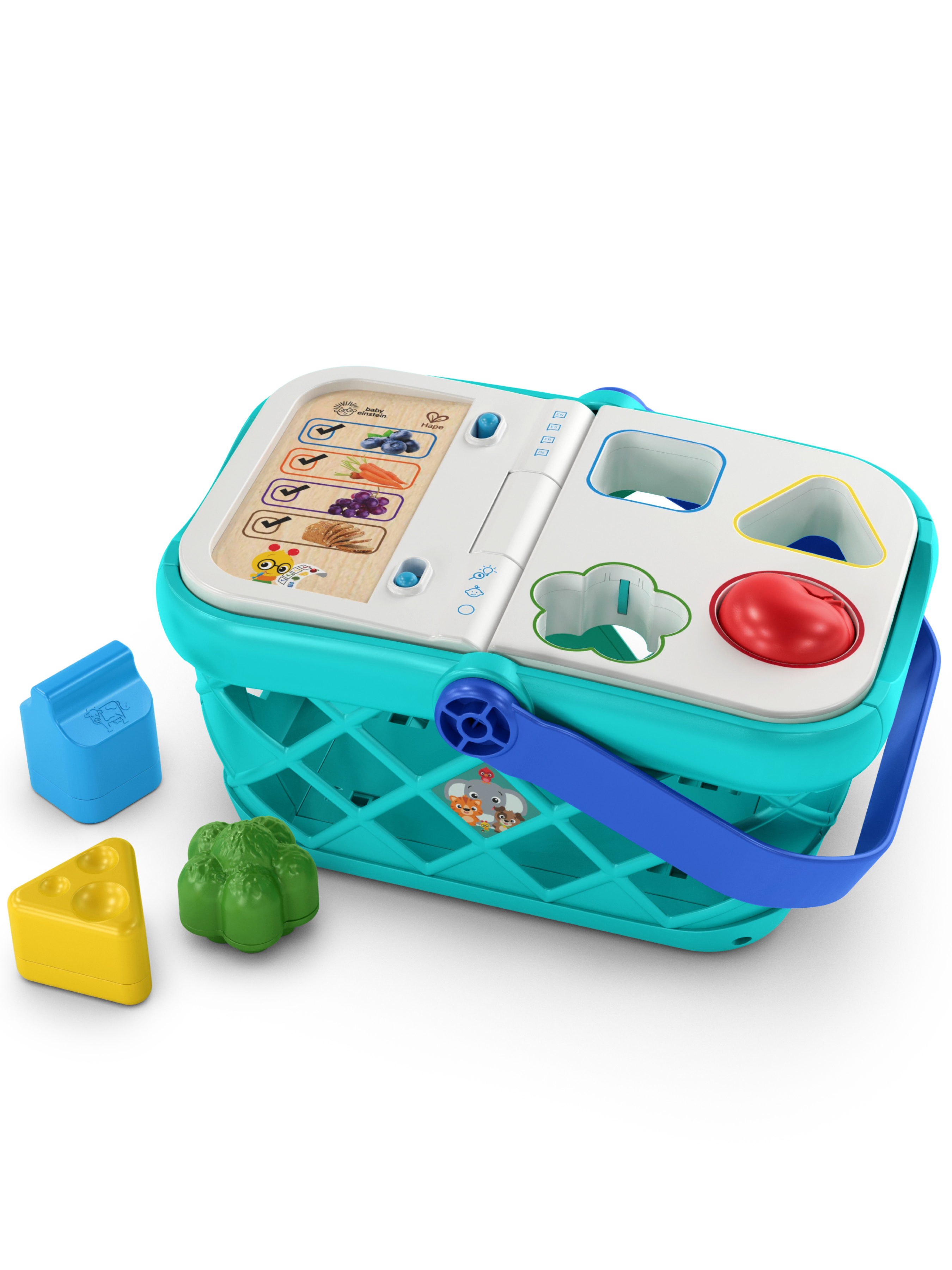 Игровой набор Hape продукты, прилавок, касса, тележки и корзинки - фото 11