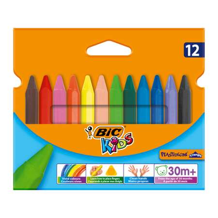 Восковые мелки BIC Kids 12 шт.