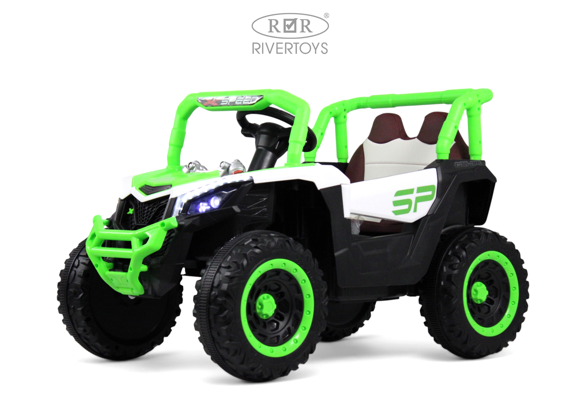 Электромобиль RIVERTOYS М303БХ-GREEN С пультом ДУ - фото 1
