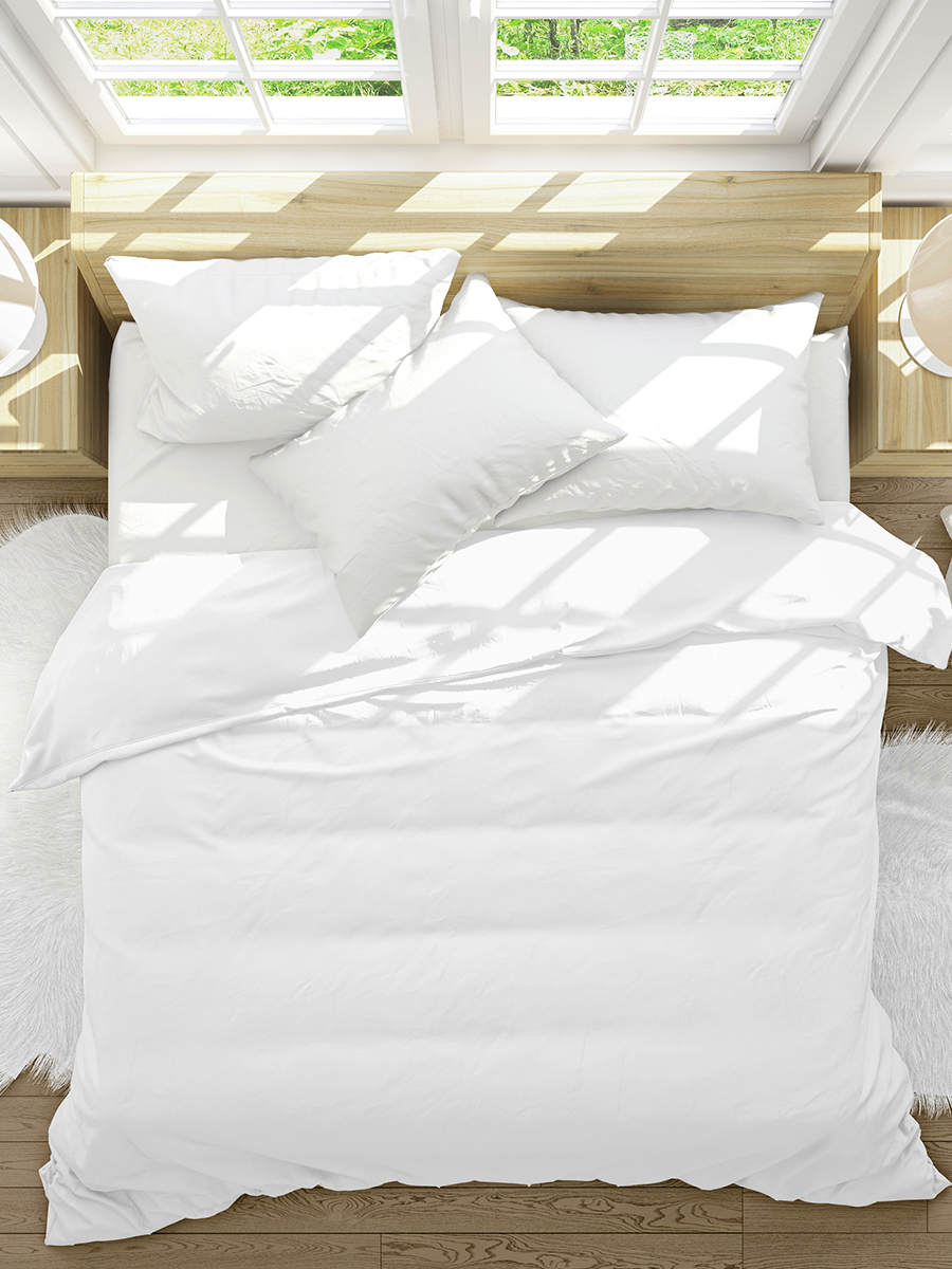 Пододеяльник BRAVO поплин белый 145 x 215 см - фото 6