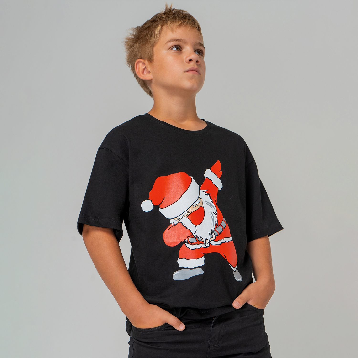 Футболка HappyFox HF0178SPPsanta.черный - фото 10