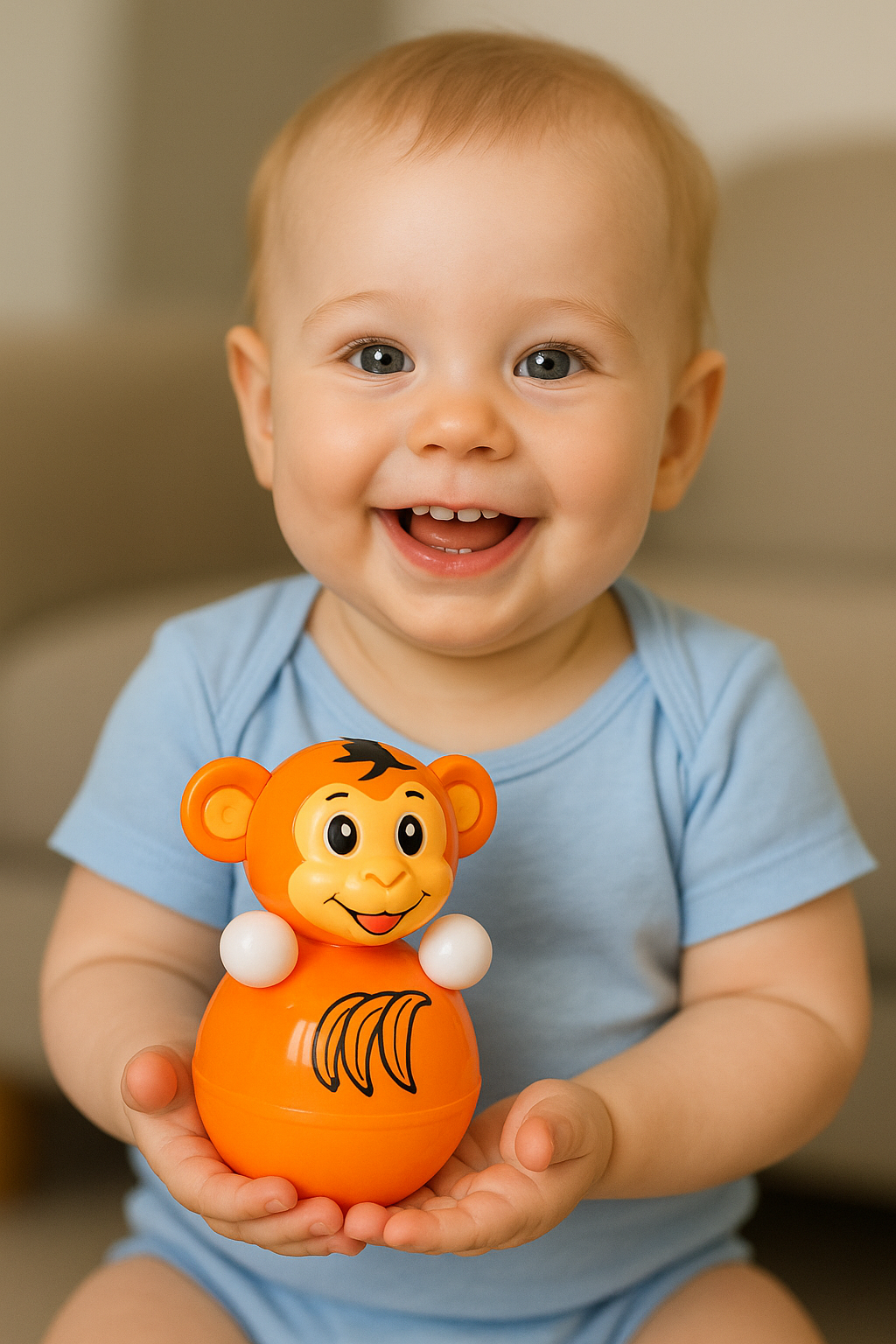 Игрушка Котовские неваляшки неваляшка Обезьянка - фото 3