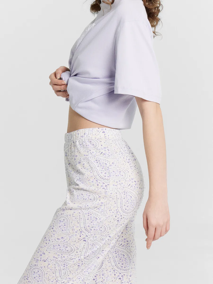 Пижама Mark Formelle (Марк Формэль) 592370/лиловый вереск +узор на св.молочном - фото 5