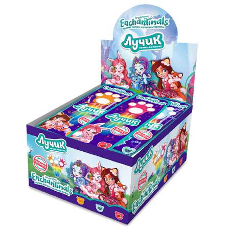 Карамель Конфитой Лучик Enchantimals на светящейся палочке 30 шт