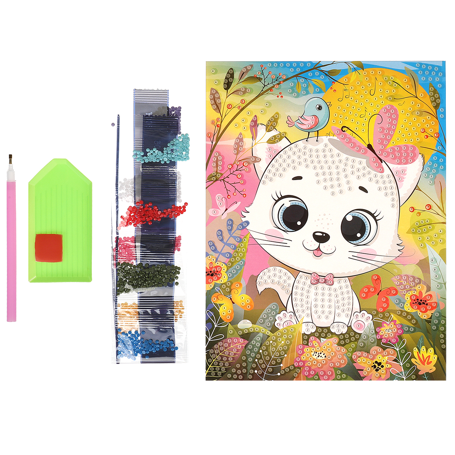 Алмазная мозаика Multiart Котик - фото 2