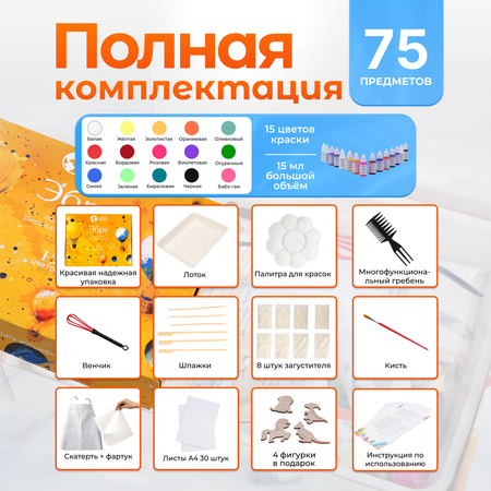 Акварисование Планета творчества эбру