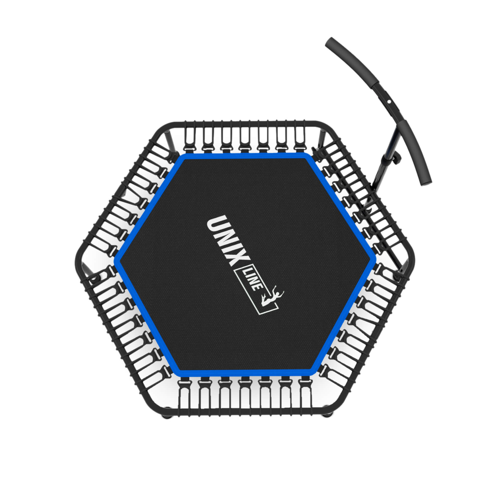 Батут Fitness Blue UNIX line спортивный с ручкой диаметр 125 см до 130 кг - фото 16