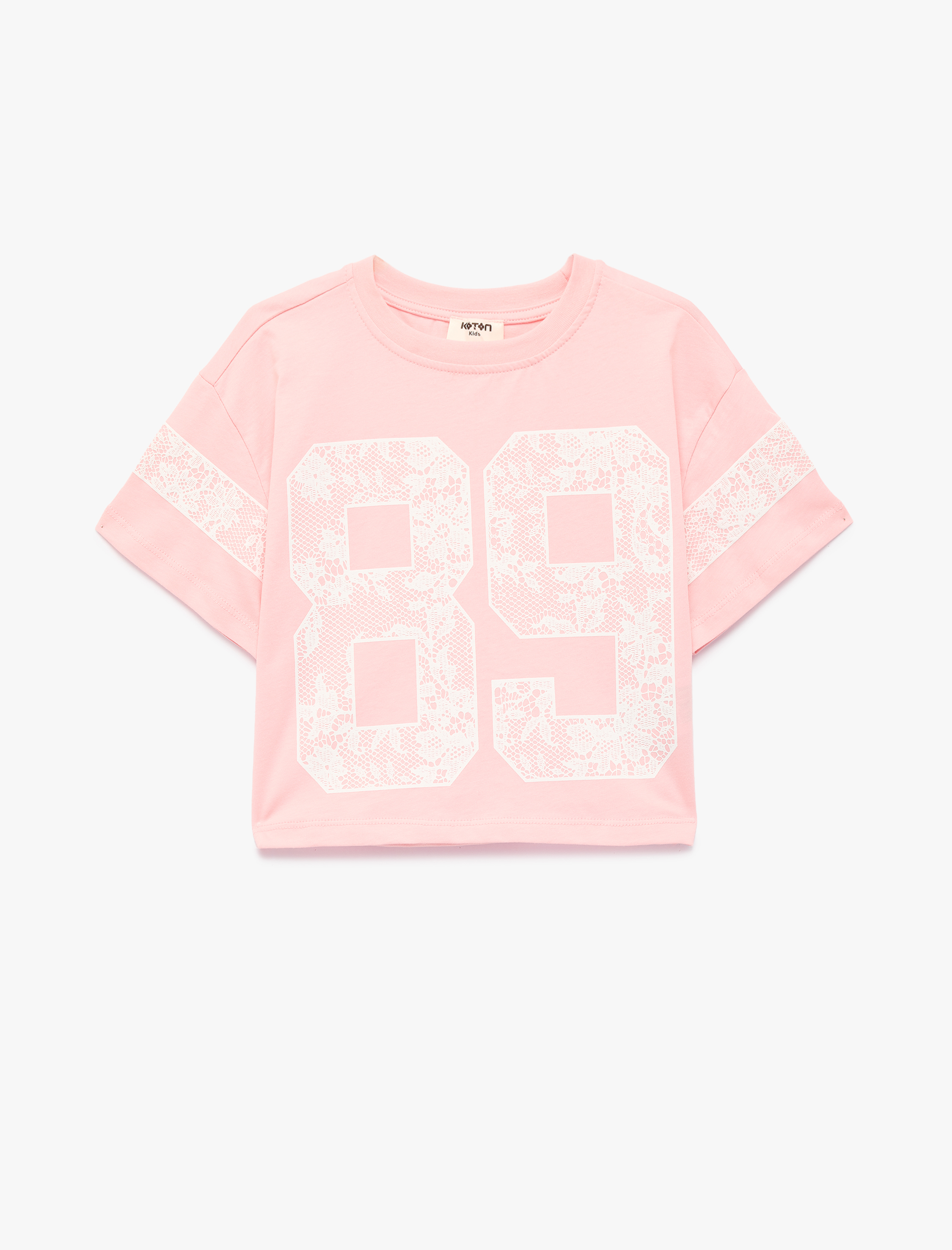 Изображение товара Футболка Koton 146 Розовая для девочки, хлопок весна-лето 2026 Изображение товара Футболка Koton 146 Розовая для девочки, хлопок весна-лето 2026
