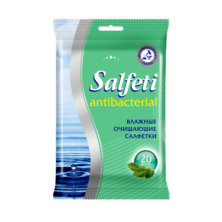 Влажные салфетки SALFETI антибактериальные 20 шт.