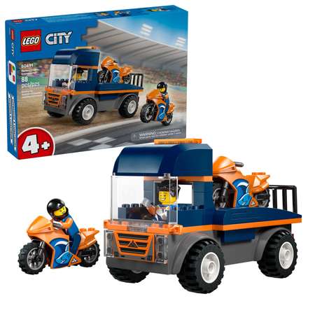 Конструктор LEGO City Транспортер для мотоциклов 88 дет.