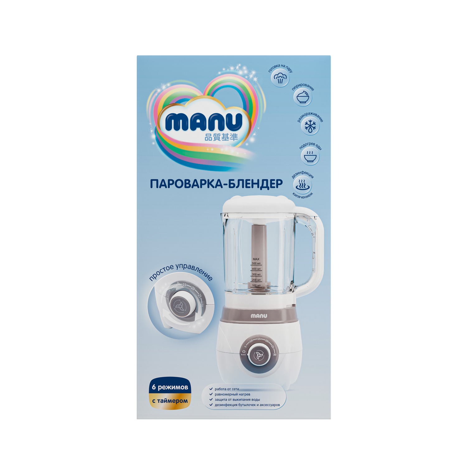 Пароварка-блендер Manu - фото 4
