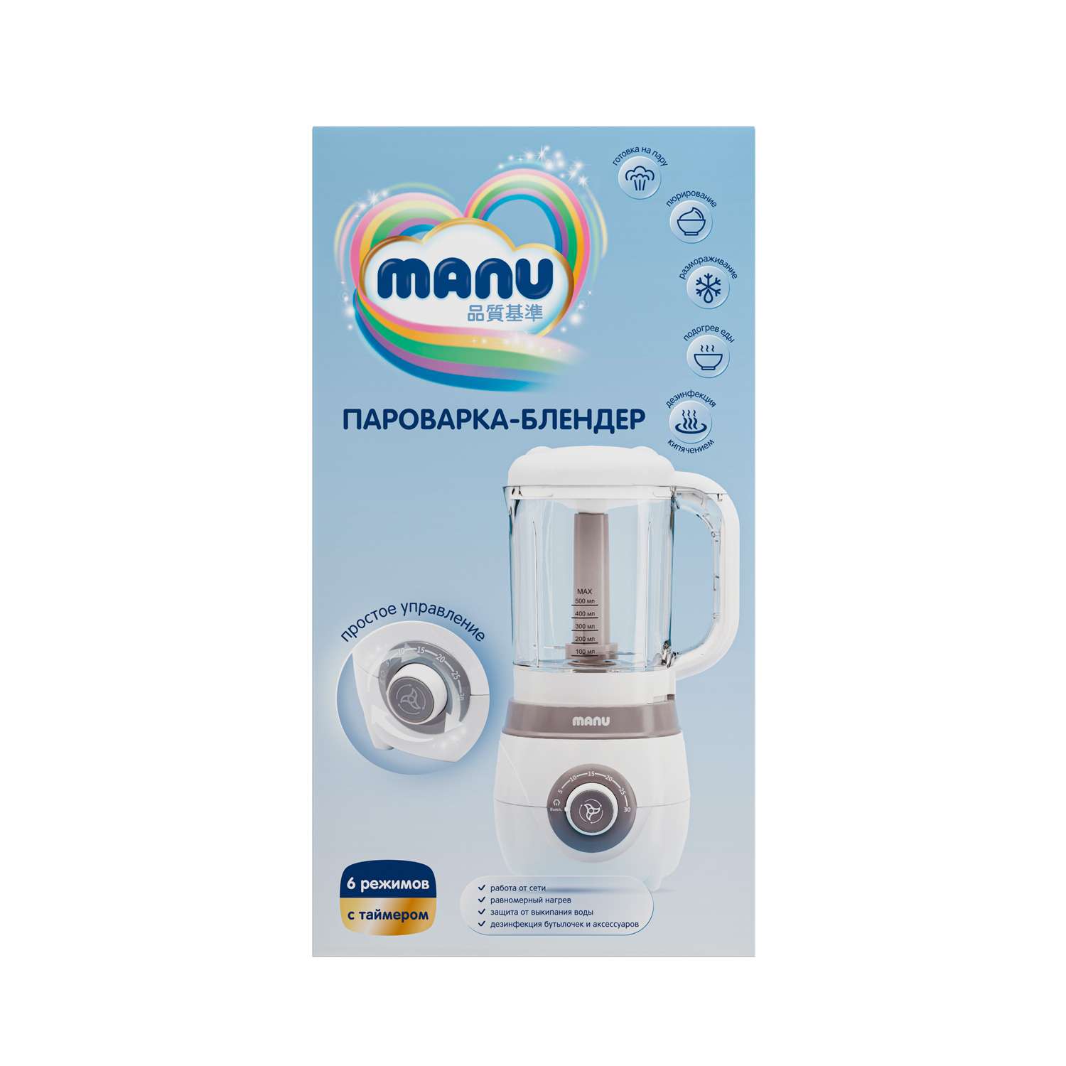 Пароварка-блендер Manu - фото 4