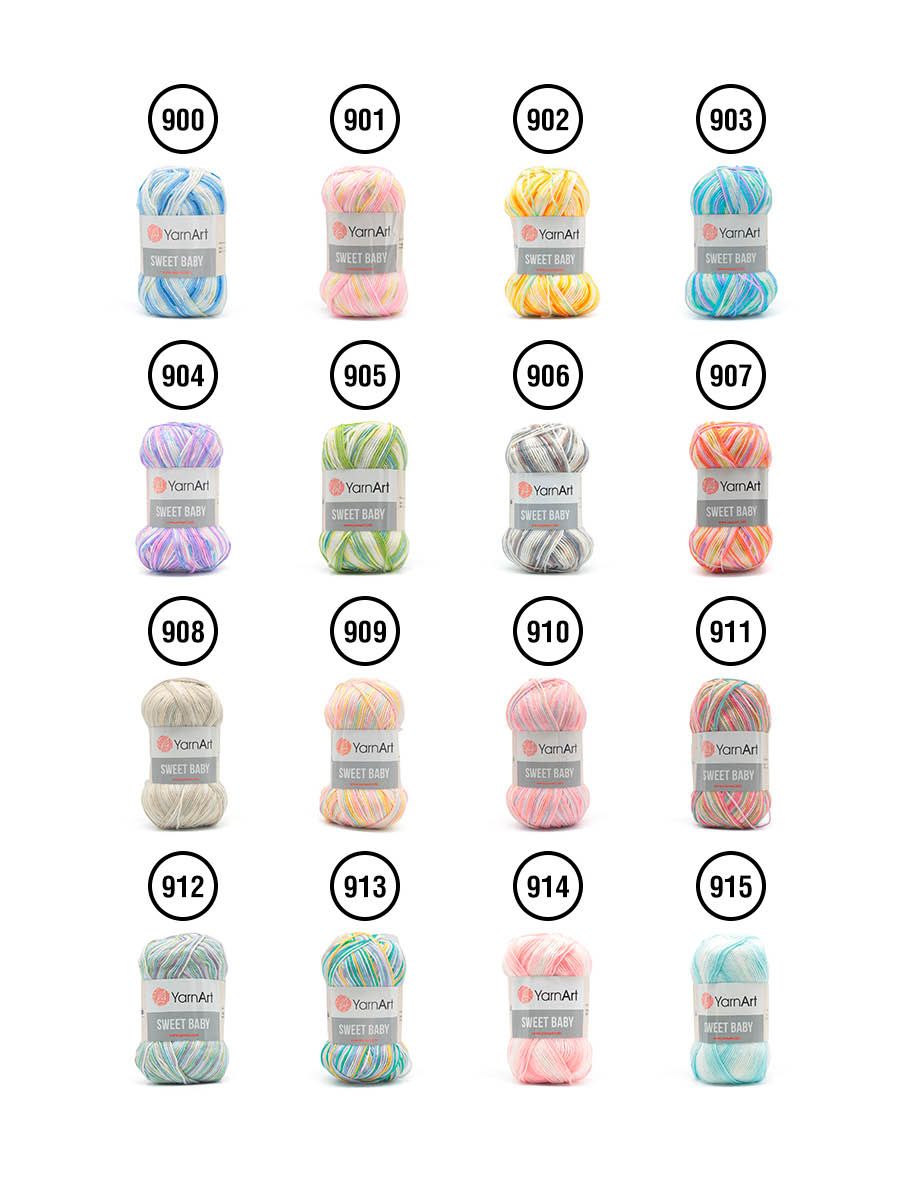 Пряжа для вязания YarnArt Sweet Baby 100 гр 300 м акрил тонкая детская 5 мотков цвет 914 - фото 2