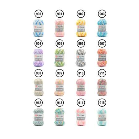Пряжа для вязания YarnArt Sweet Baby 100 гр 300 м акрил тонкая детская 5 мотков цвет 914