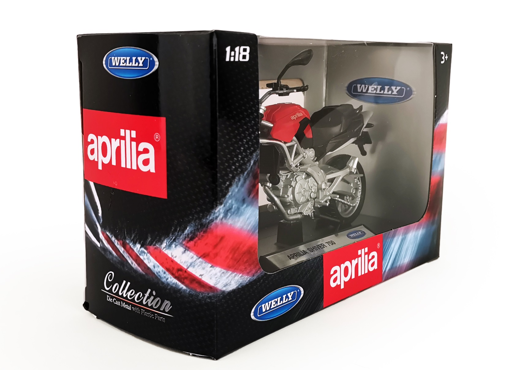 Мотоцикл Welly Aprilia Shiver 1:10 12832PW - фото 3