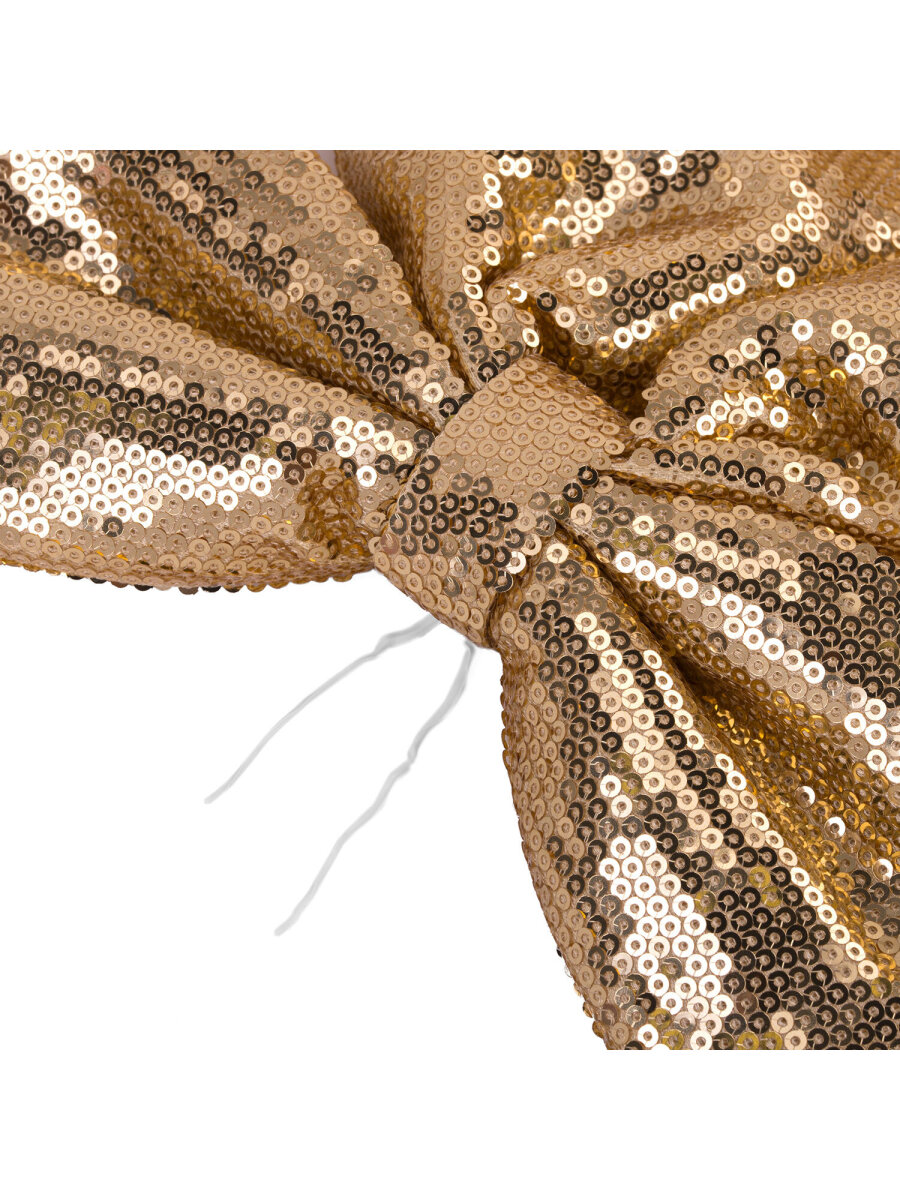 Елочные игрушки Золотая сказка украшение новогодней елки Бант с пайетками 20x22 см - фото 9