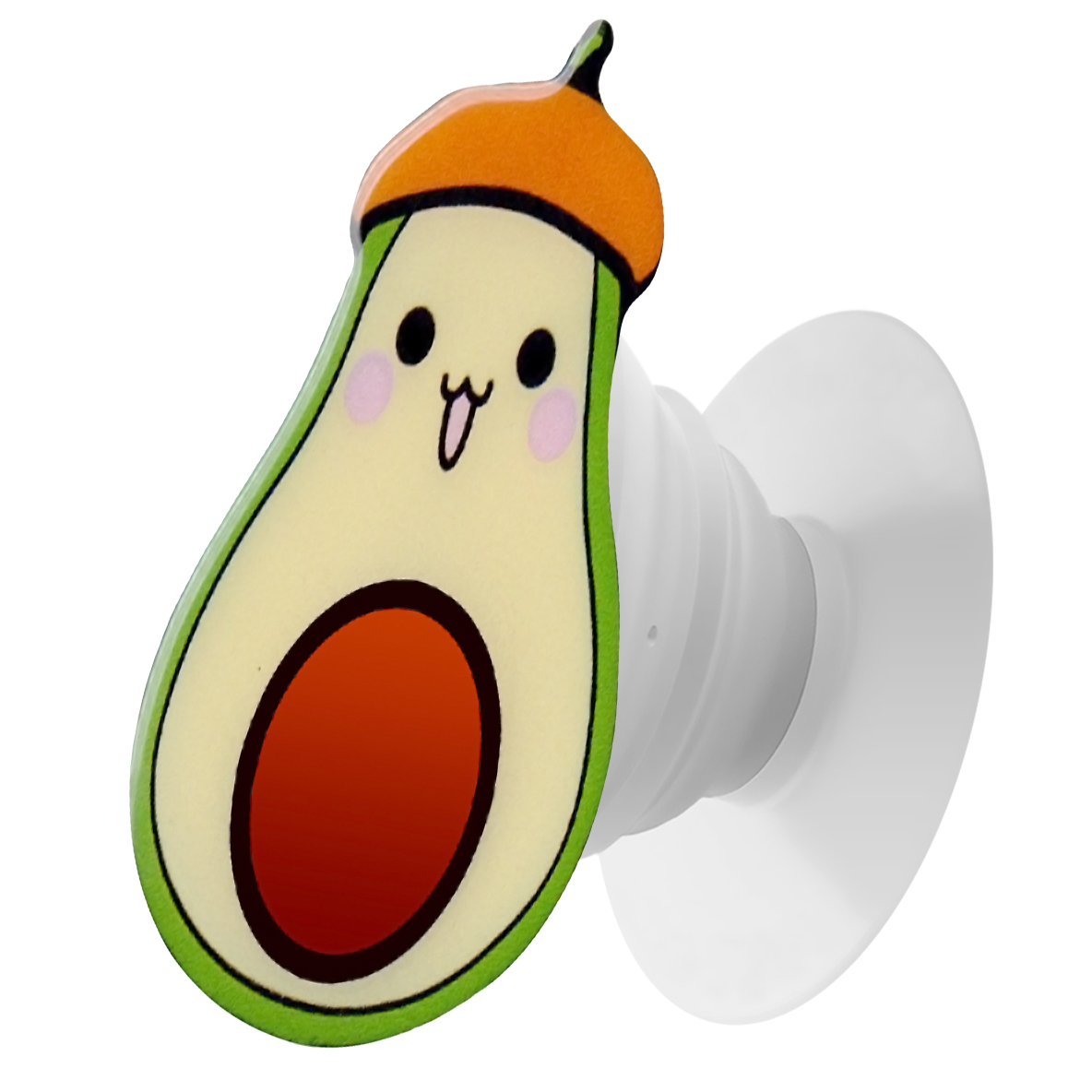 Держатель для телефона Krutoff Попсокет объемный Авокадо - фото 1