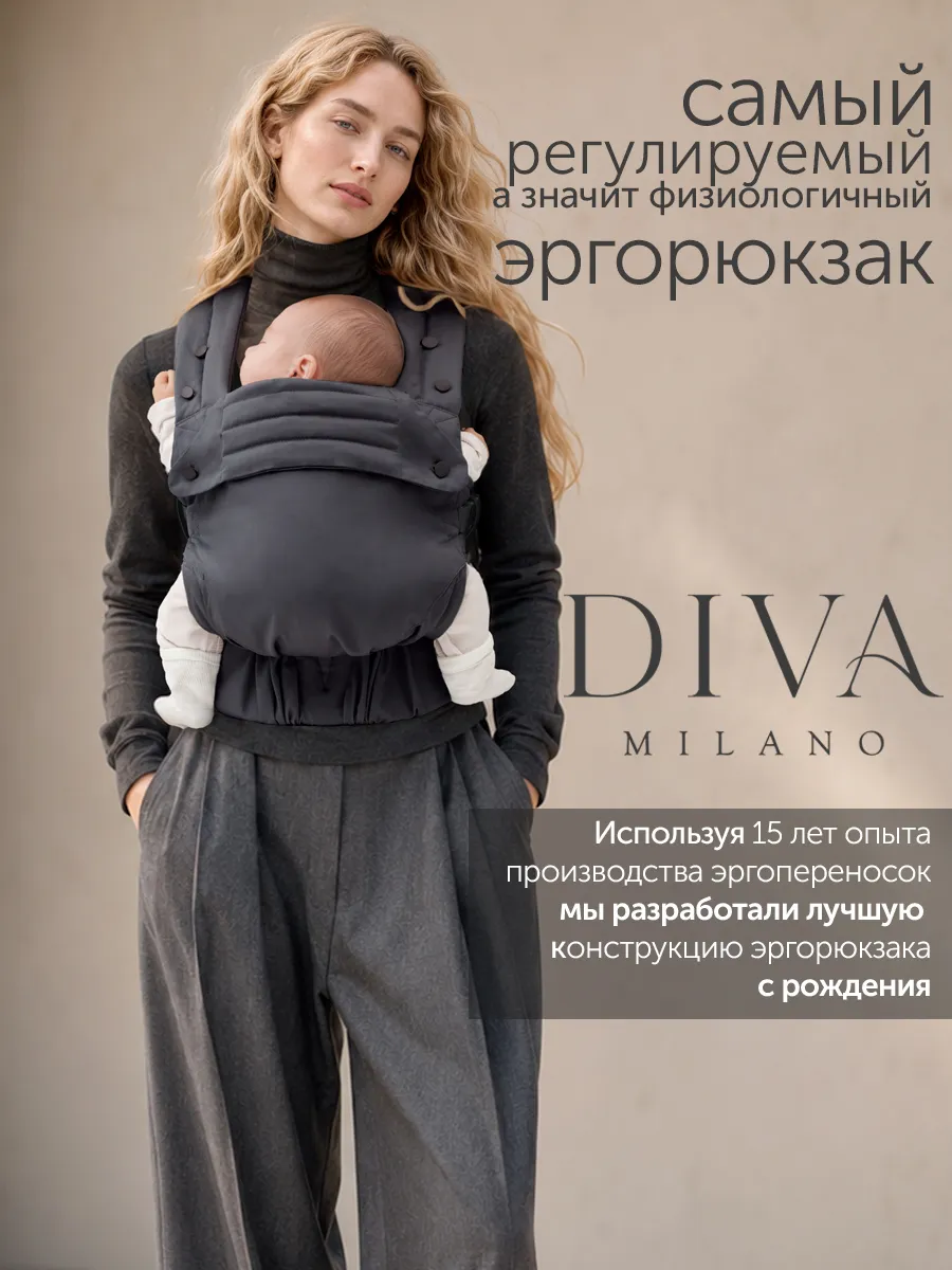 Эргорюкзак Diva Milano Canvas New Wave - фото 3