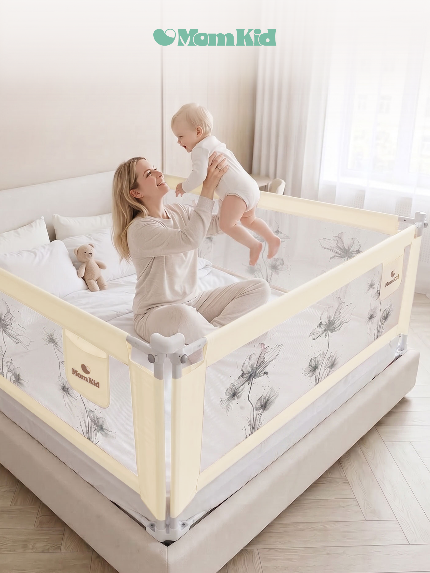 Барьер-ограничитель MomKid Бортик для кровати от падений 180 см - фото 15