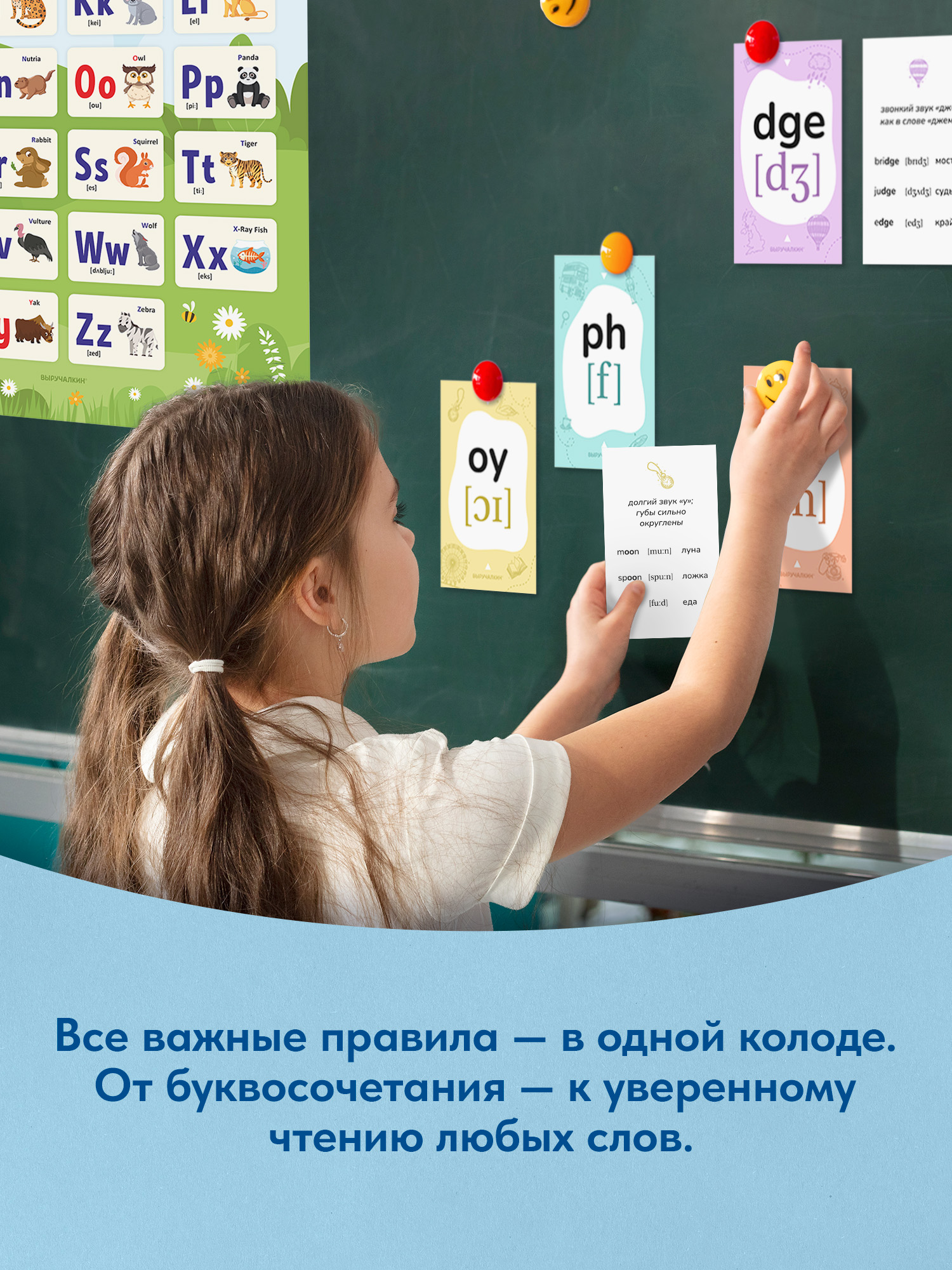 Карточки Выручалкин Буквосочетания английского яз. - фото 6