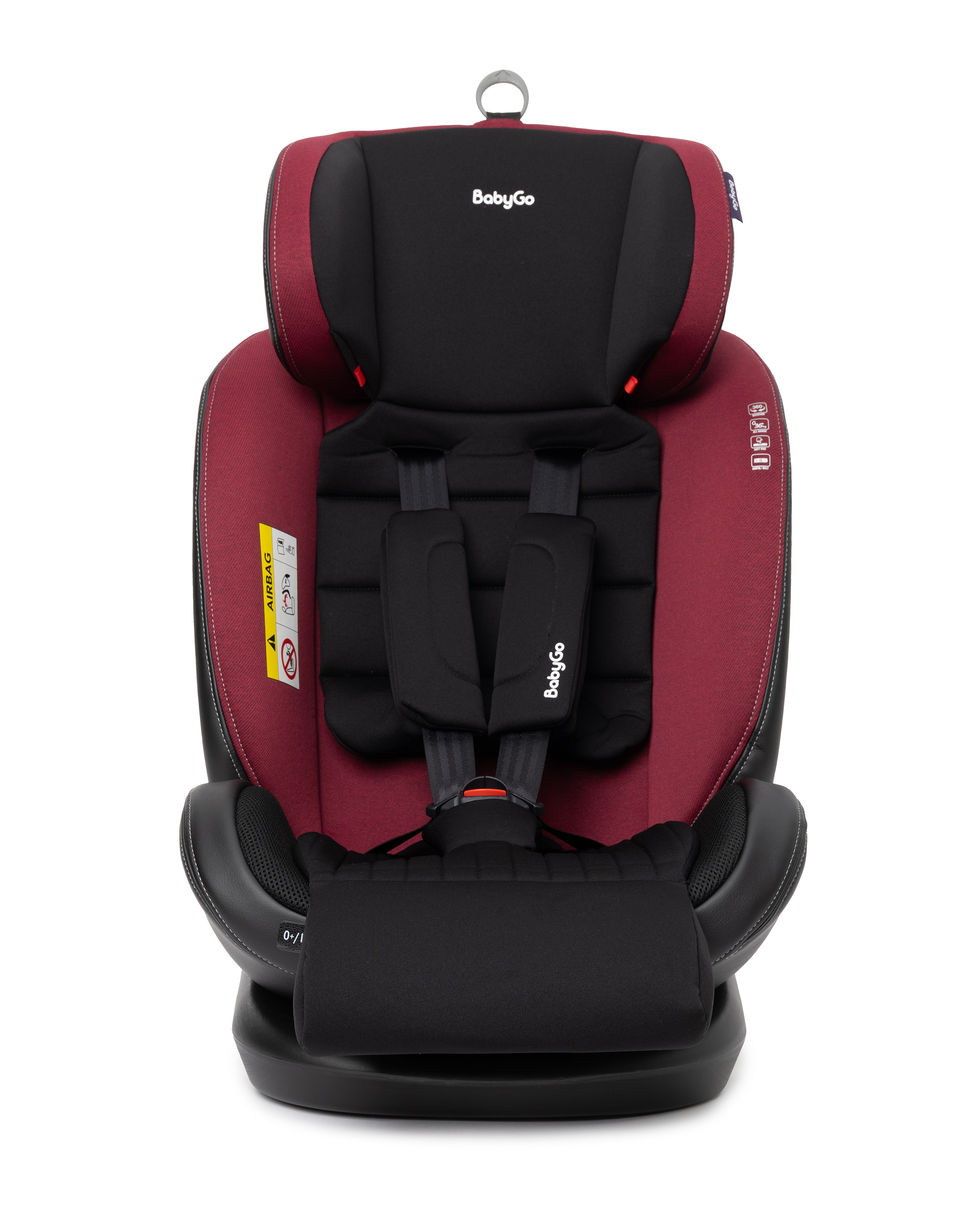 Автокресло BabyGo Multi-Stage New Isofix 0+/1/2/3 (0-36 кг) красный - фото 41
