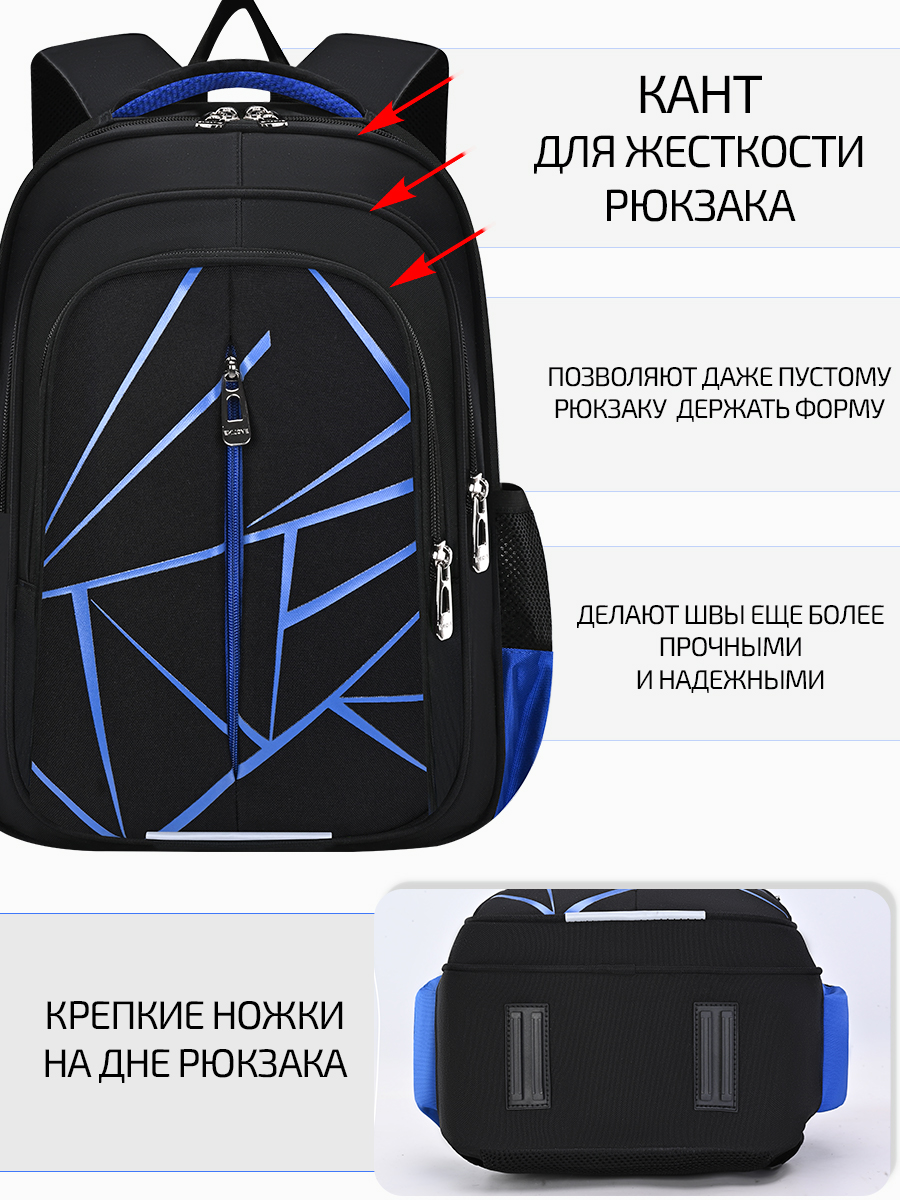 Ранец Evoline 1-EVO-bluegeom-41 - фото 7