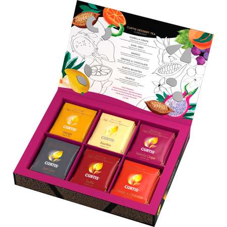 Чайное ассорти Curtis Dessert Tea Collection 30 пакетиков 6 вкусов