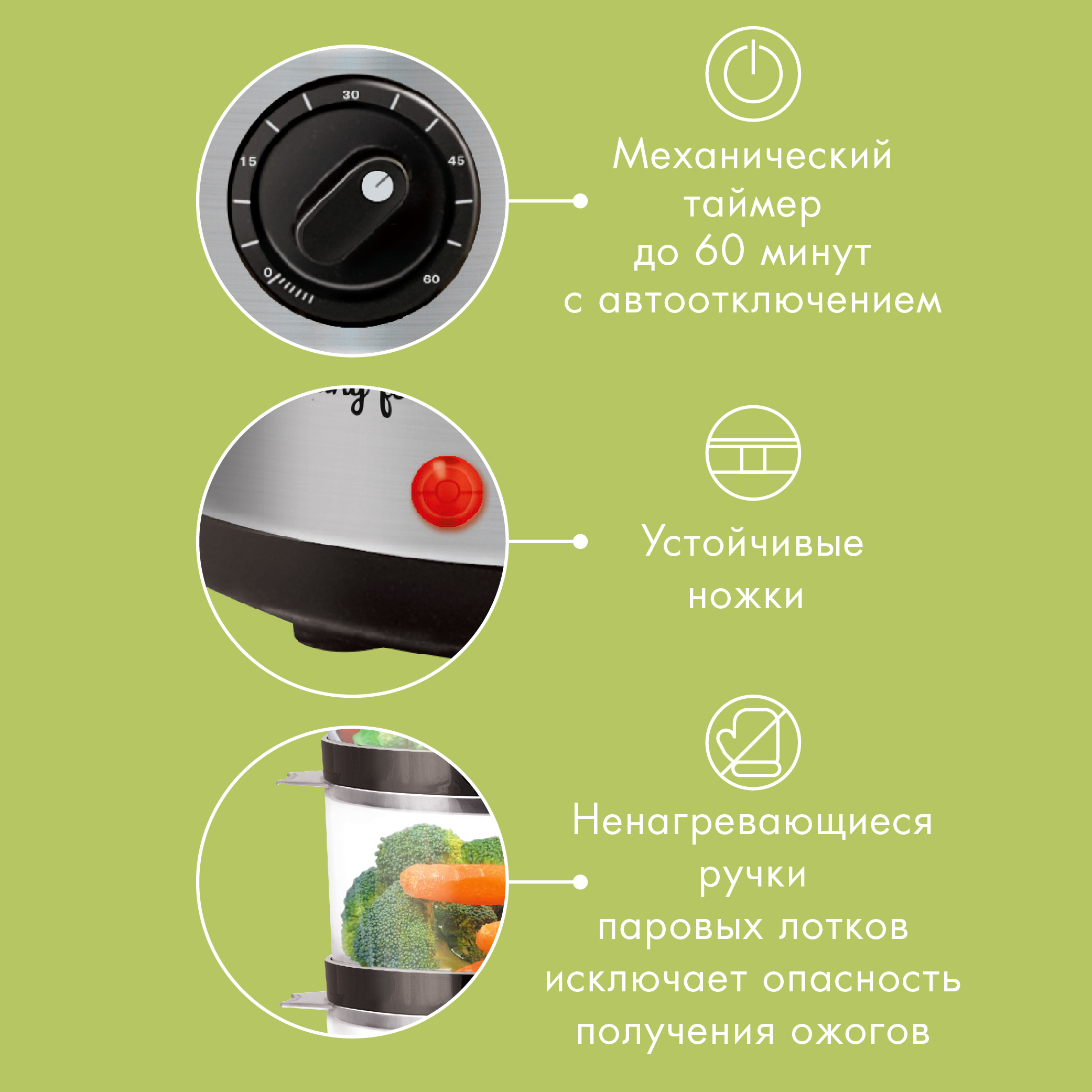 Пароварка ENDEVER Vita - фото 4