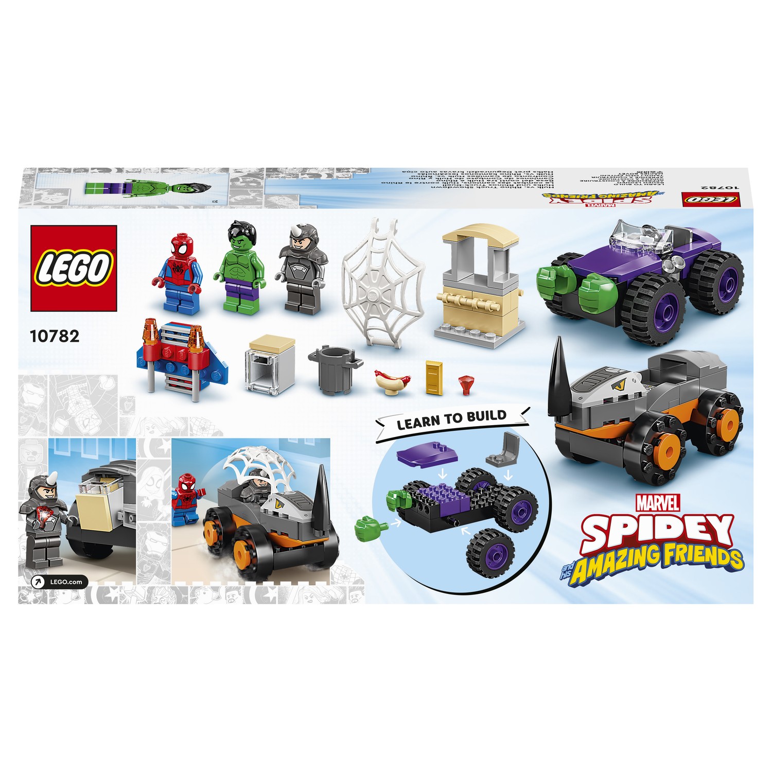 Конструктор LEGO Spidey Схватка Халка и Носорога 110 дет. - фото 3