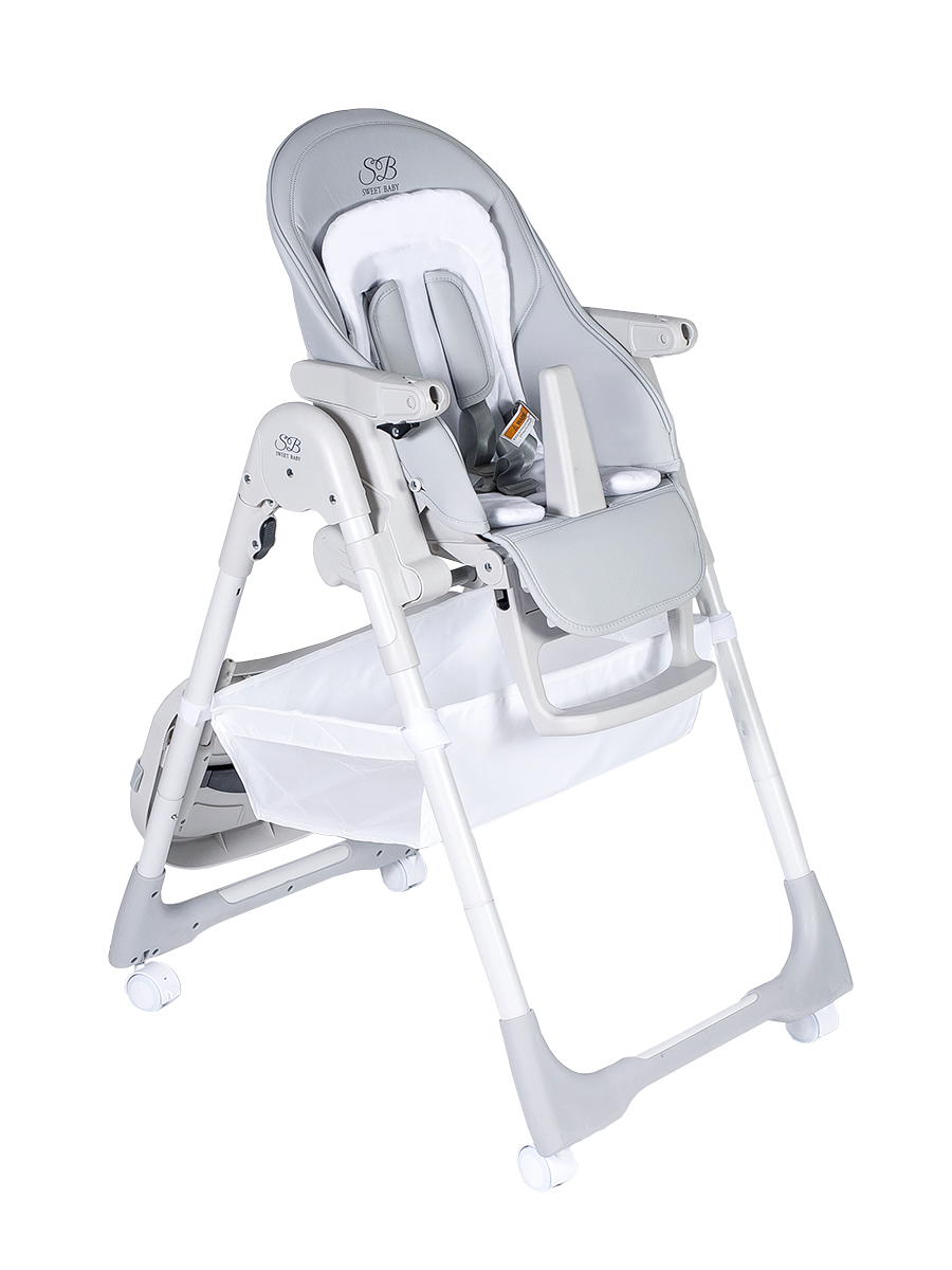 Стульчик для кормления Sweet Baby City Light Grey серый - фото 12