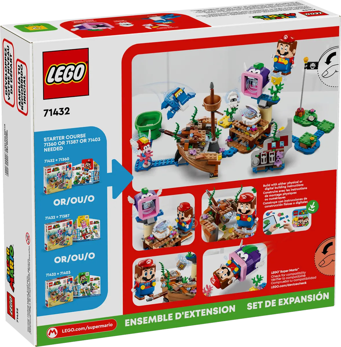 Конструктор LEGO Super Mario Dorrie Shipwreck Adventure 500 дет. - фото 4