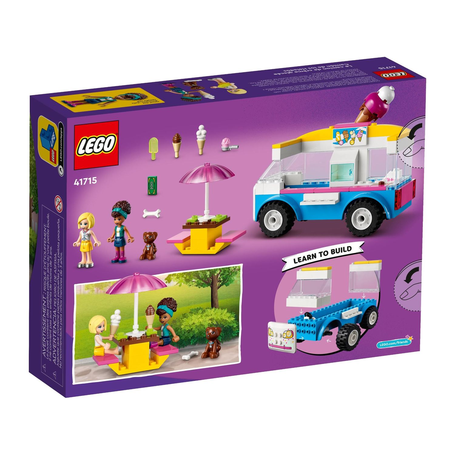 Конструктор LEGO Friends Ice-Cream Truck 84 дет. - фото 6