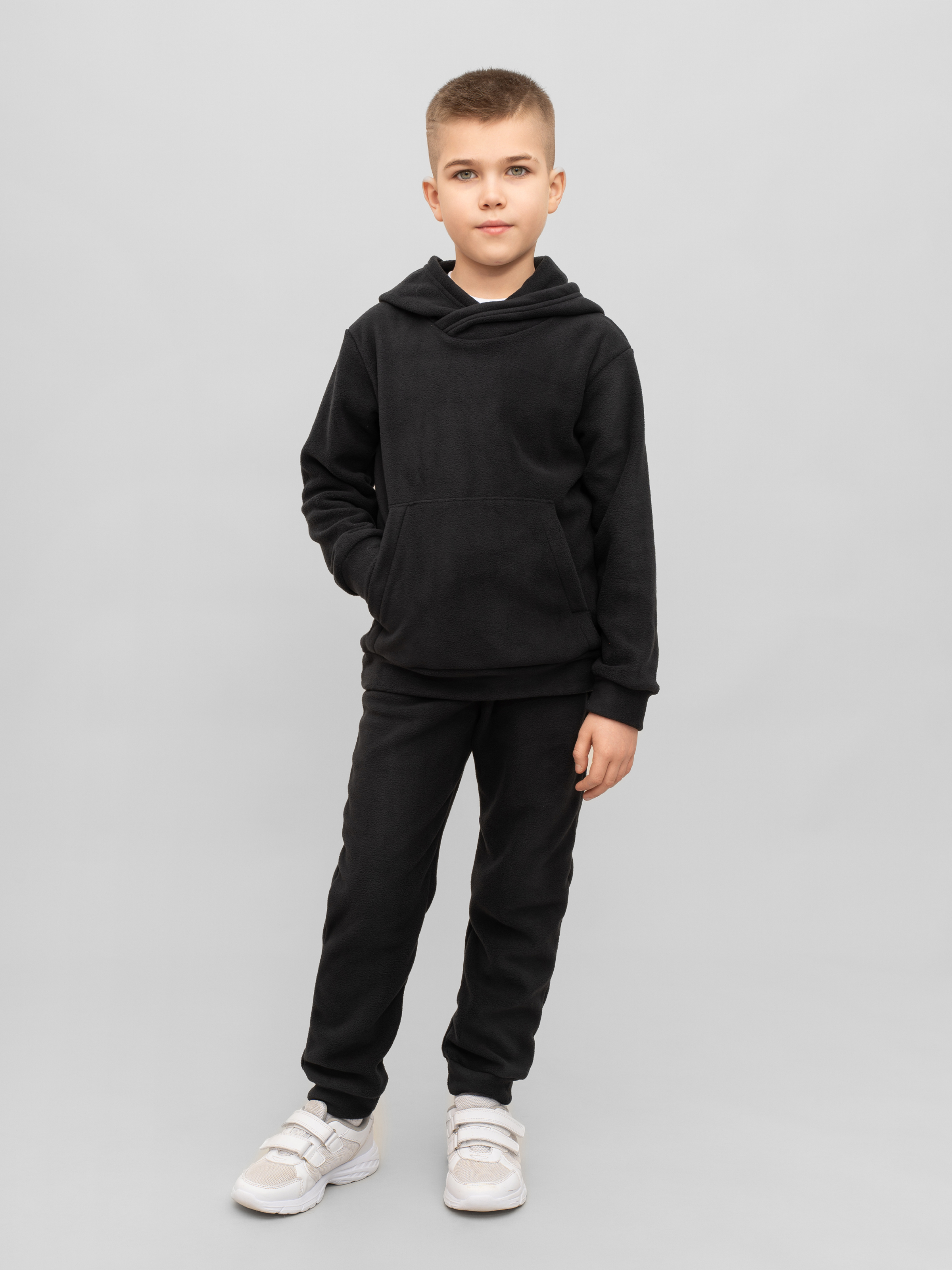 Худи и брюки Утенок 7043г(ш) черный - фото 18